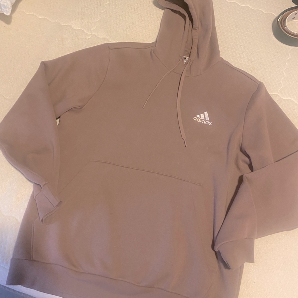 Adidas mens feel cozy purple hoodie sweatshirt